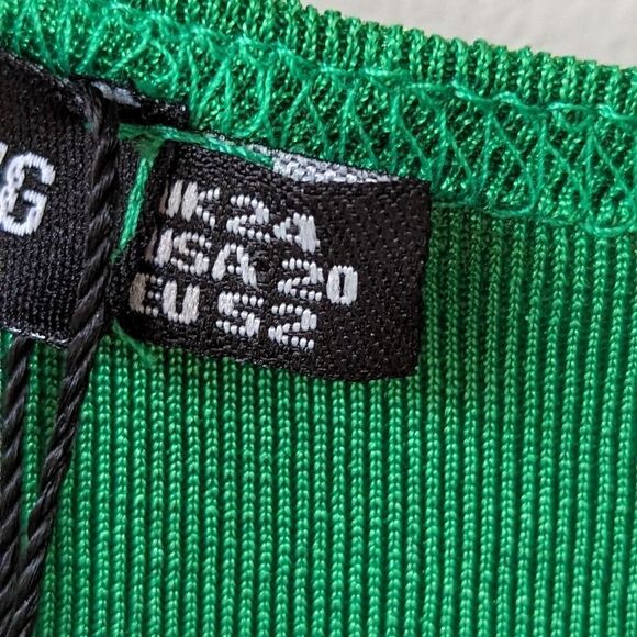 PLT Plus Size Ring Detail Drape Thigh Split Maxi Dress 24 US NWT - Picture 15 of 15